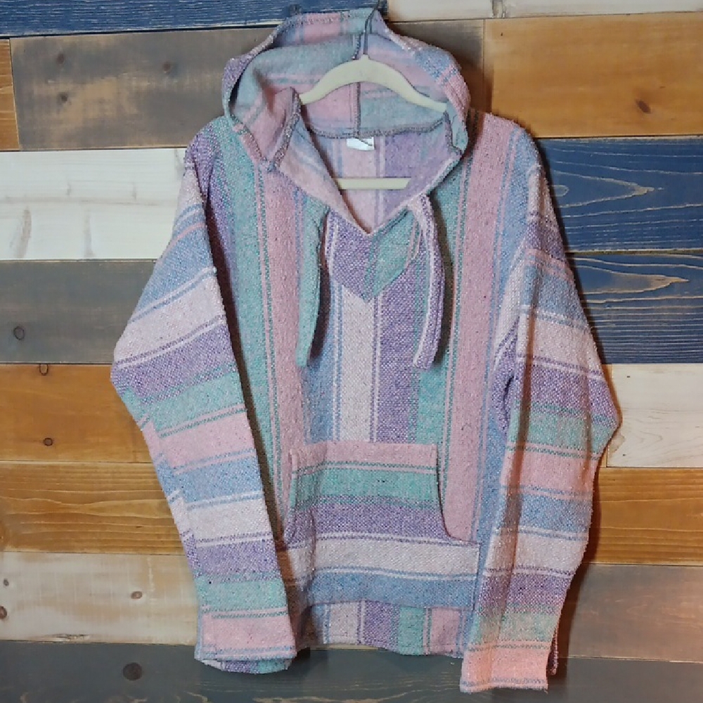Baja Hoodie Pink Multi XXL
